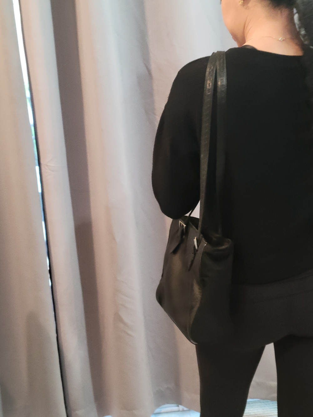 Authentic Vintage Prada Leather Shoulder Bag Quiet Luxury Y2K Minimalist 90s - Picture 5 of 11